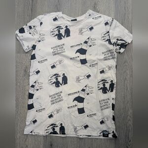 Cakeworthy Beetlejuice Handbook AOP Tee - Unisex Small - Rare